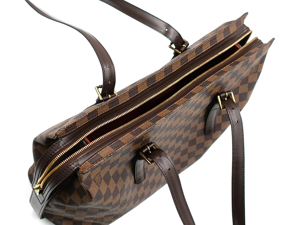 ルイヴィトン ダミエ エベヌ チェルシー N51119 TH0096 開口部開