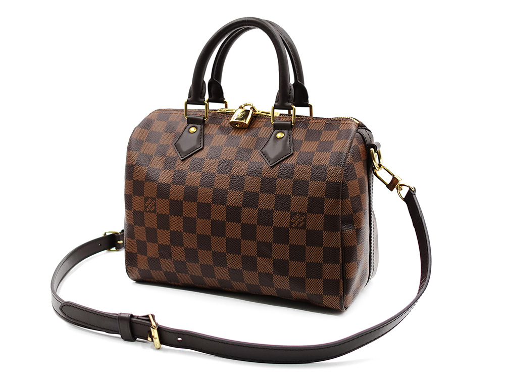 ルイヴィトン ダミエ エベヌ スピーディ・バンドリエール25 N40575 RFID トップ