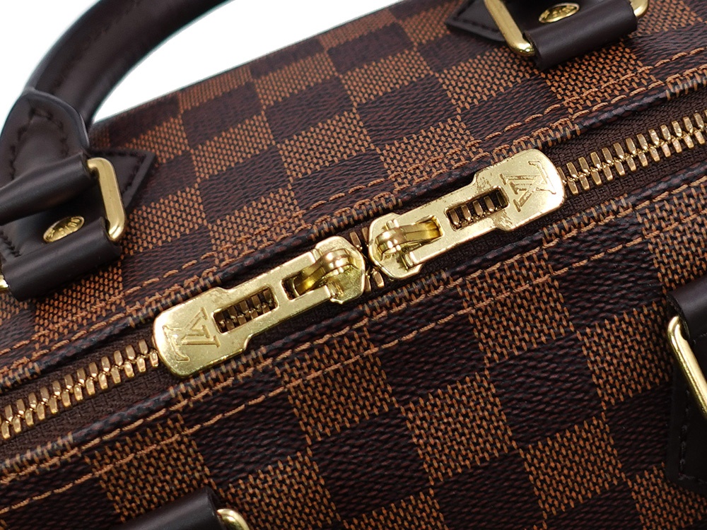 ルイヴィトン ダミエ エベヌ スピーディ・バンドリエール25 N40575 RFID 金具