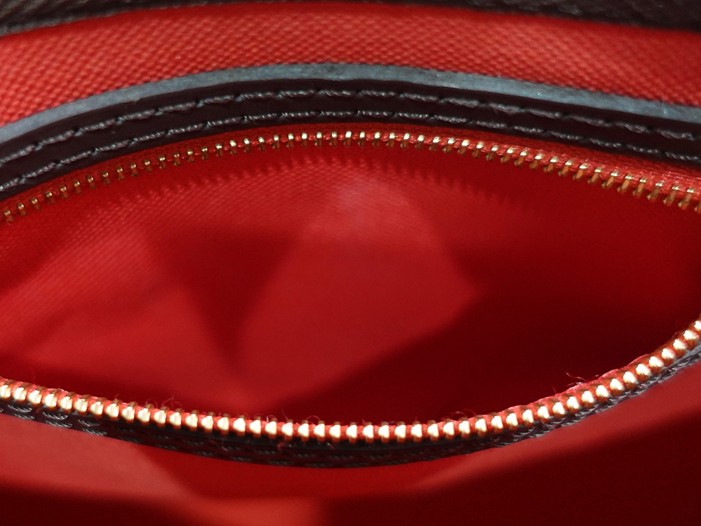 ルイヴィトン ダミエ エベヌ スピーディ・バンドリエール25 N40575 RFID 内側ダメージ03