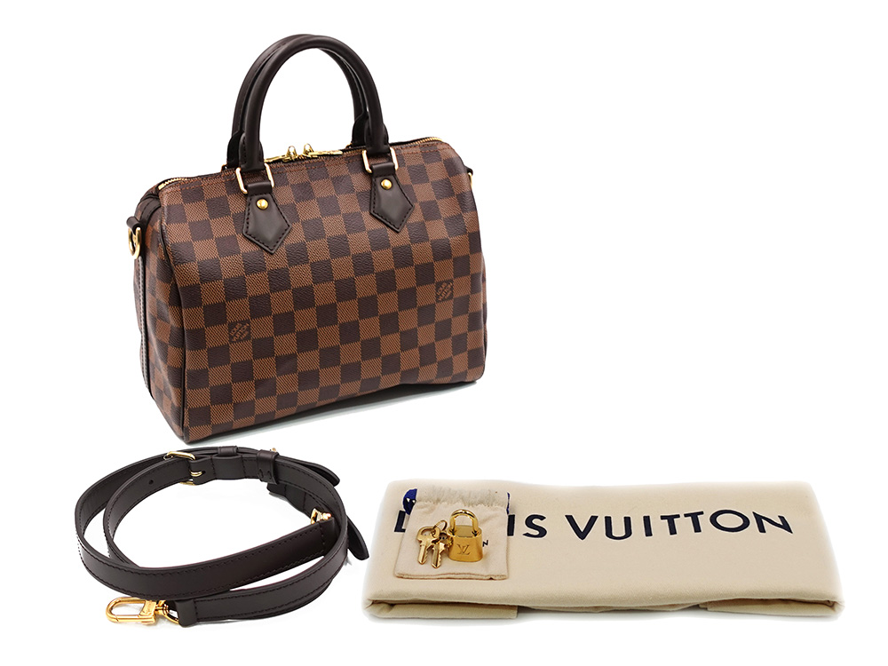 ルイヴィトン ダミエ エベヌ スピーディ・バンドリエール25 N40575 RFID 付属品