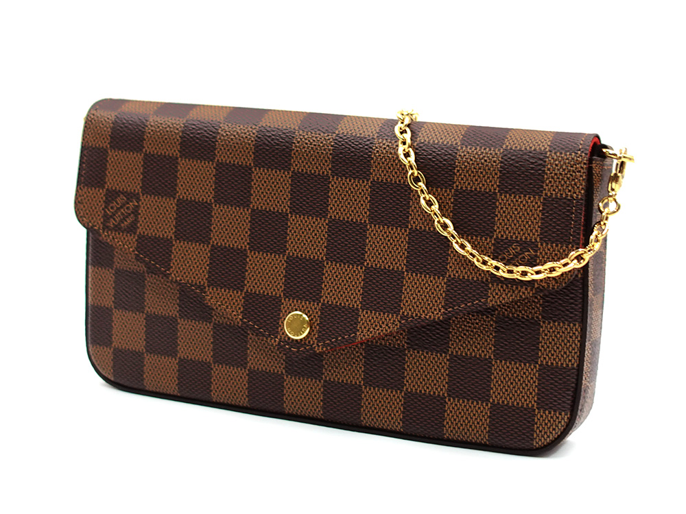 ルイヴィトン ダミエ エベヌ ポシェット・フェリシー N40492 RFID トップ