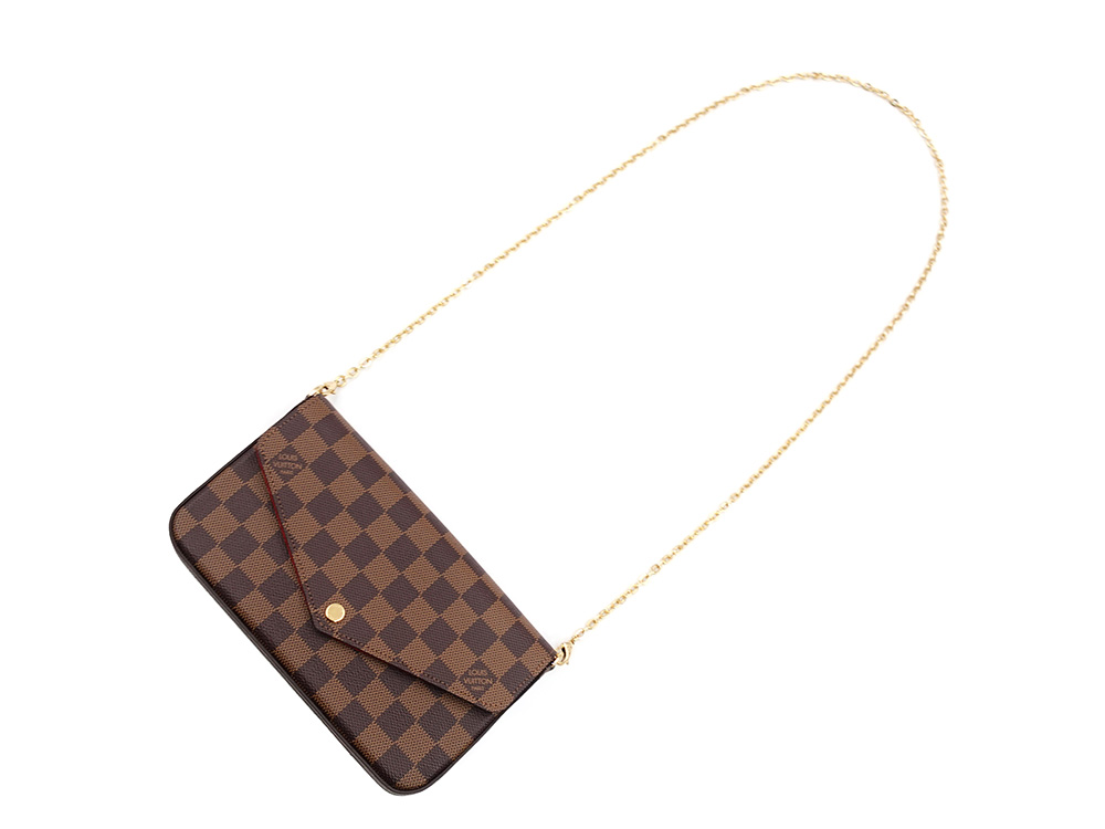 ルイヴィトン ダミエ エベヌ ポシェット・フェリシー N40492 RFID 上面