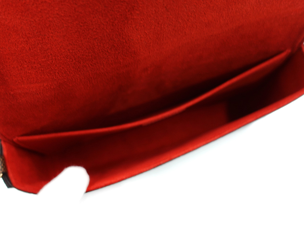 ルイヴィトン ダミエ エベヌ ポシェット・フェリシー N40492 RFID オープンポケット