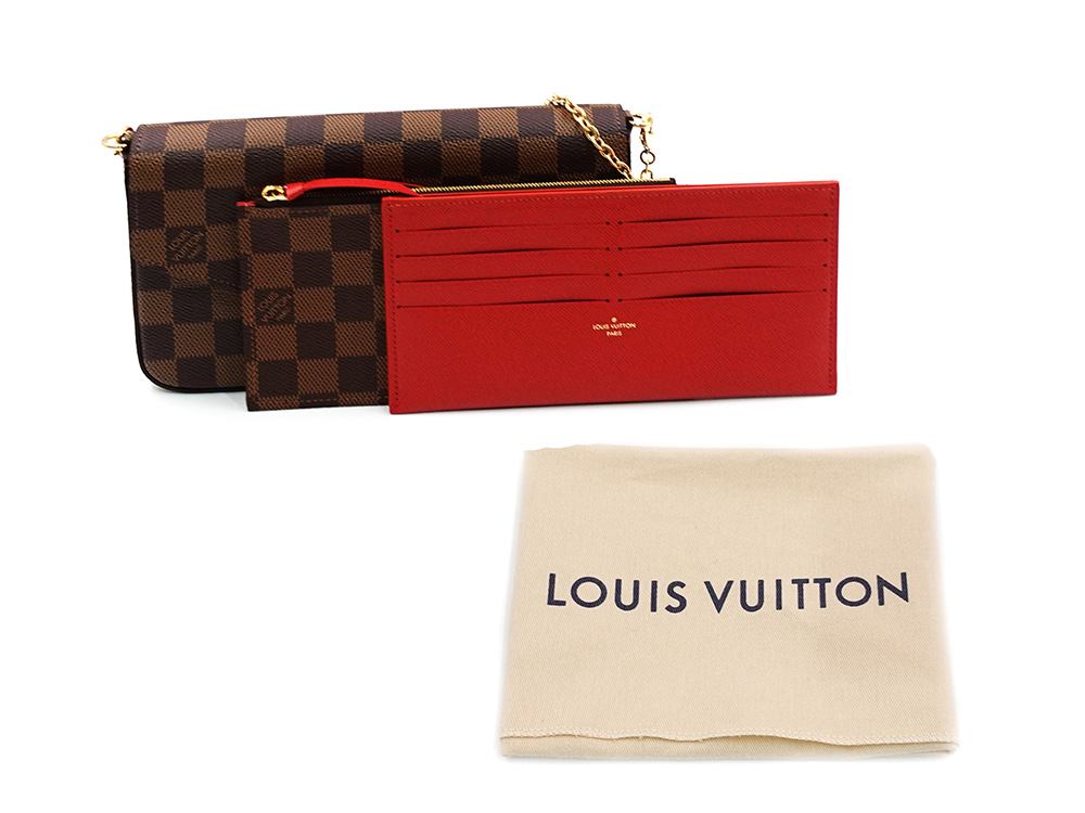 ルイヴィトン ダミエ エベヌ ポシェット・フェリシー N40492 RFID 付属品