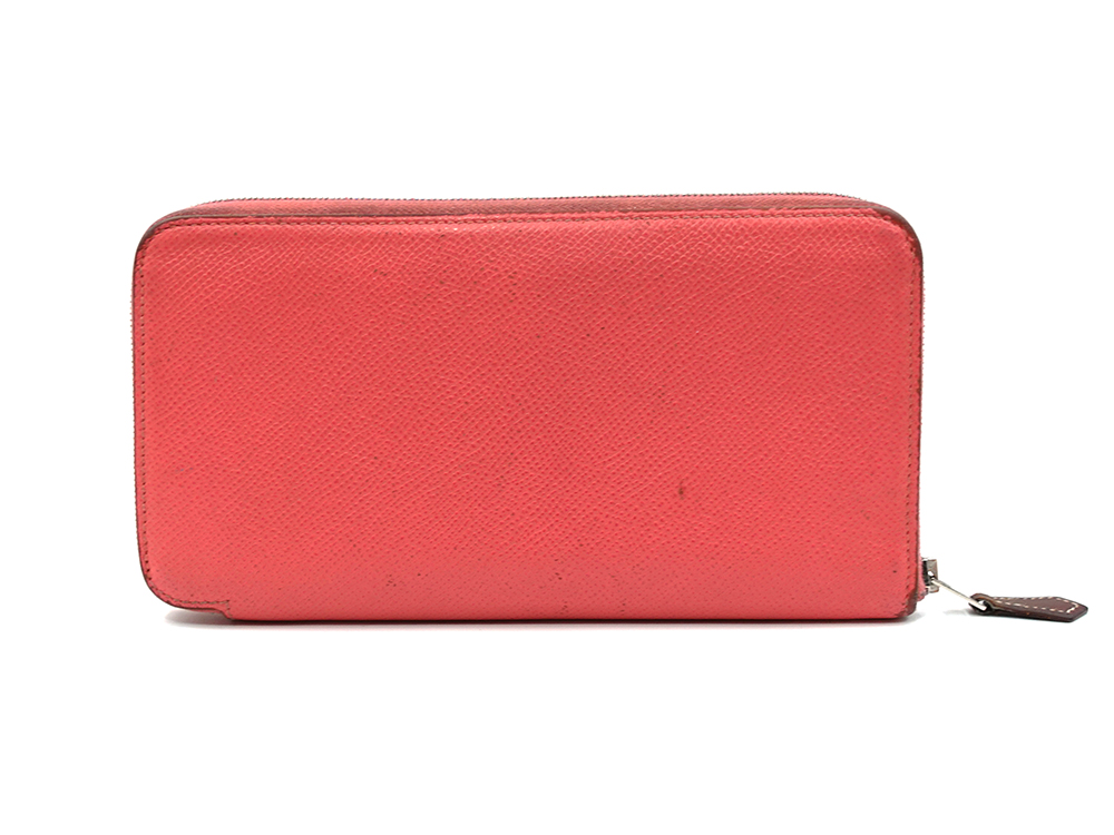 エルメス アザップ シルクイン エプソン 長財布 ピンク系 背面