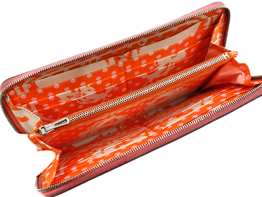 エルメス アザップ シルクイン エプソン 長財布 ピンク系 内面