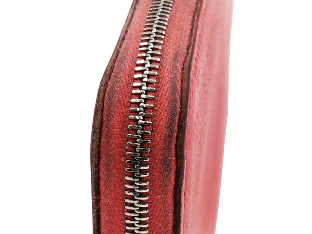 エルメス アザップ シルクイン エプソン 長財布 ピンク系 外側ダメージ02