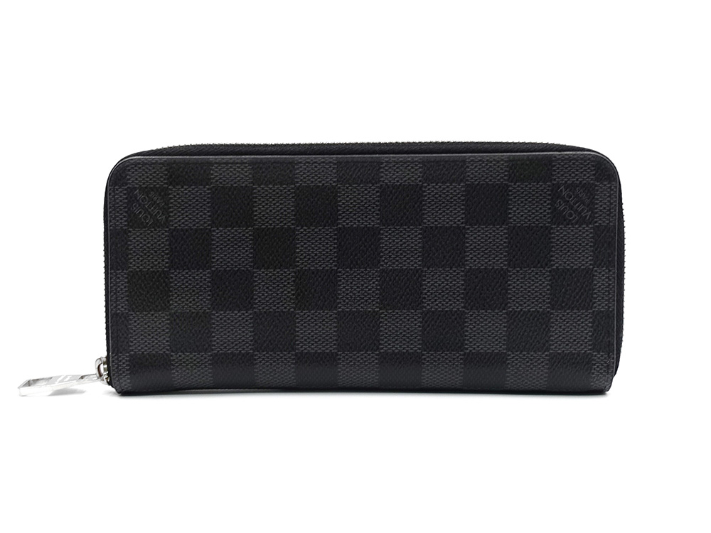 ルイヴィトン ダミエ グラフィット ジッピー・ウォレット・ヴェルティカル 長財布 N63095 CA4176 正面