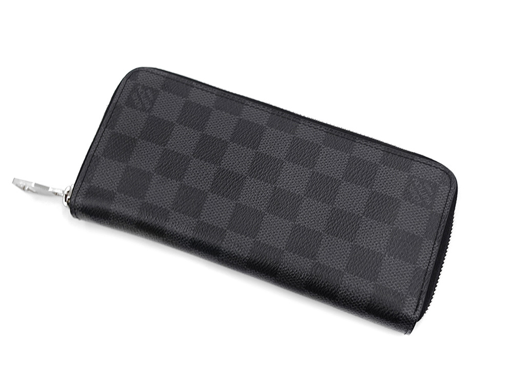 ルイヴィトン ダミエ グラフィット ジッピー・ウォレット・ヴェルティカル 長財布 N63095 CA4176 上面