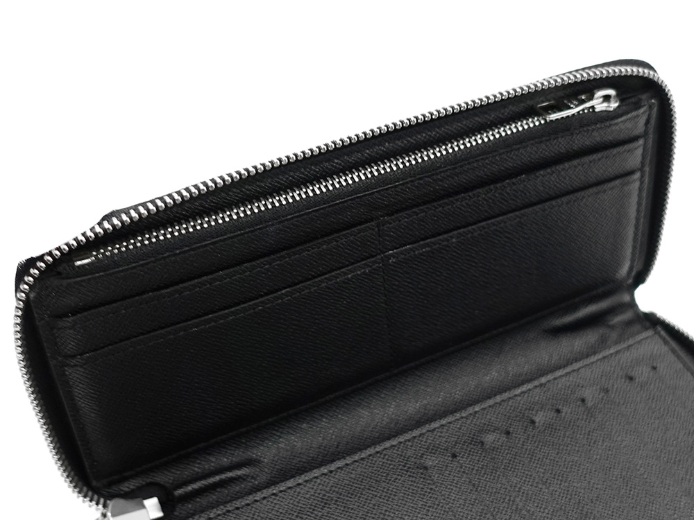 ルイヴィトン ダミエ グラフィット ジッピー・ウォレット・ヴェルティカル 長財布 N63095 CA4176 左側