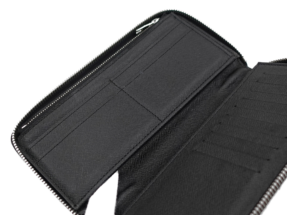 ルイヴィトン ダミエ グラフィット ジッピー・ウォレット・ヴェルティカル 長財布 N63095 CA4176 オープンポケット02