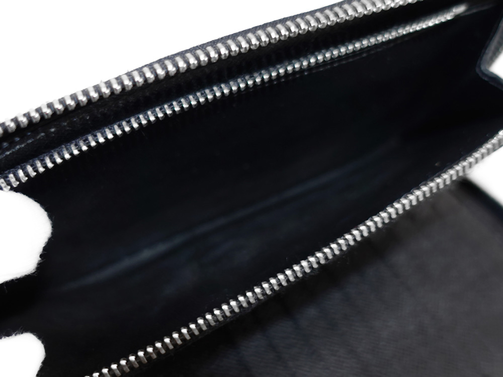 ルイヴィトン ダミエ グラフィット ジッピー・ウォレット・ヴェルティカル 長財布 N63095 CA4176 内側ダメージ03