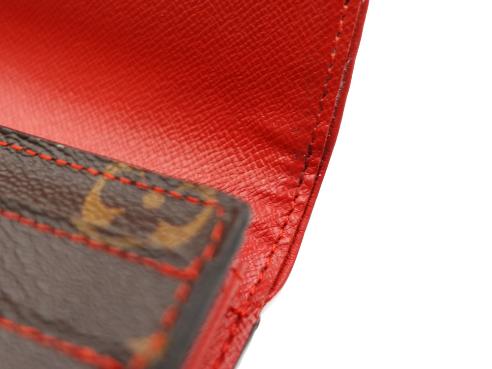 ルイヴィトン モノグラム ポルトフォイユ・サラ レティーロ 長財布 スリーズ M61184 RFID 内側ダメージ02