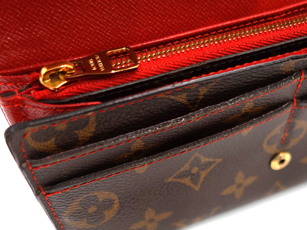 ルイヴィトン モノグラム ポルトフォイユ・サラ レティーロ 長財布 スリーズ M61184 RFID 内側ダメージ04