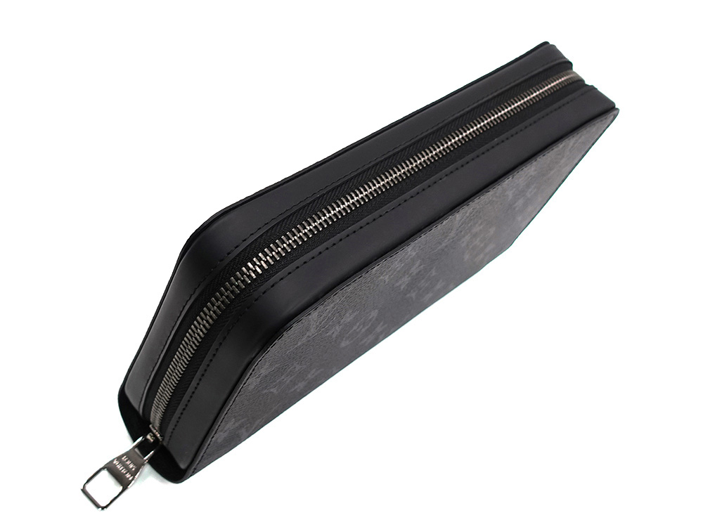 ルイヴィトン モノグラム・エクリプス ジッピーXL 長財布 M61698 CA3186 開口部閉