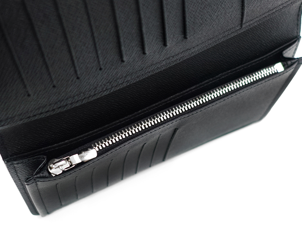 ルイヴィトン エピ ポルトフォイユ・ブラザ ノワール 長財布 M60622 RFID 内面