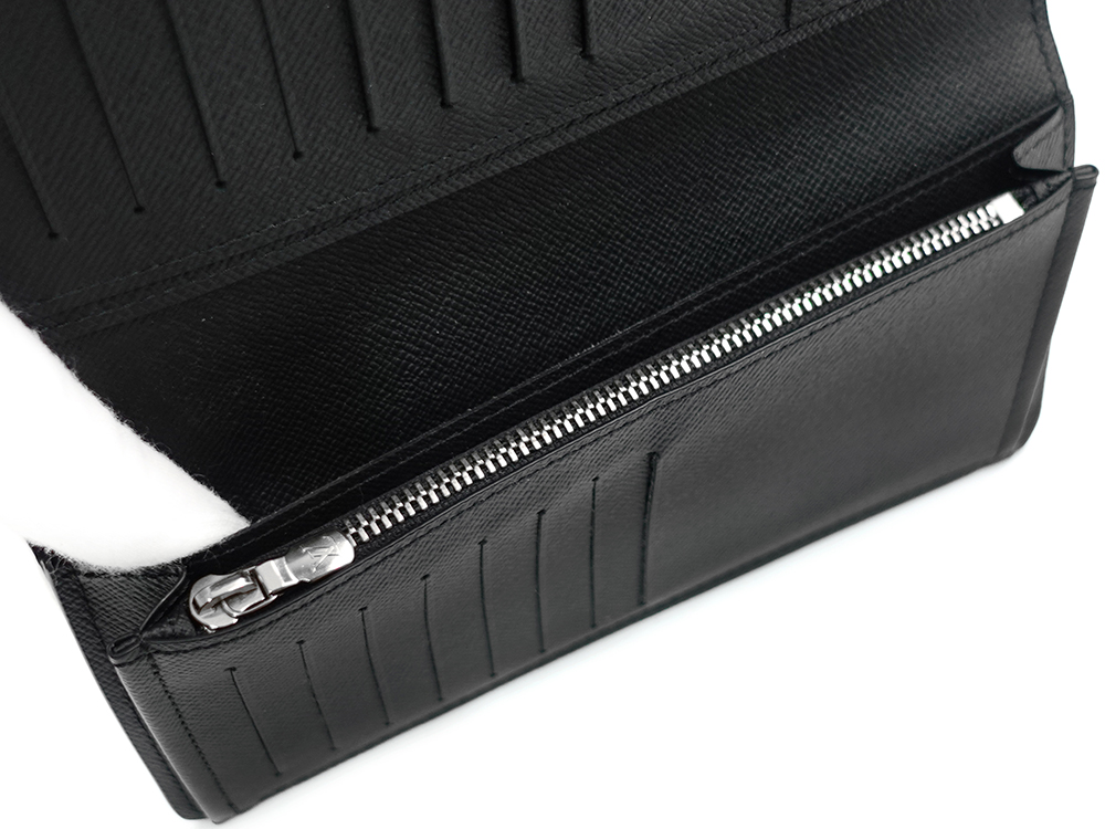 ルイヴィトン エピ ポルトフォイユ・ブラザ ノワール 長財布 M60622 RFID 札入れ