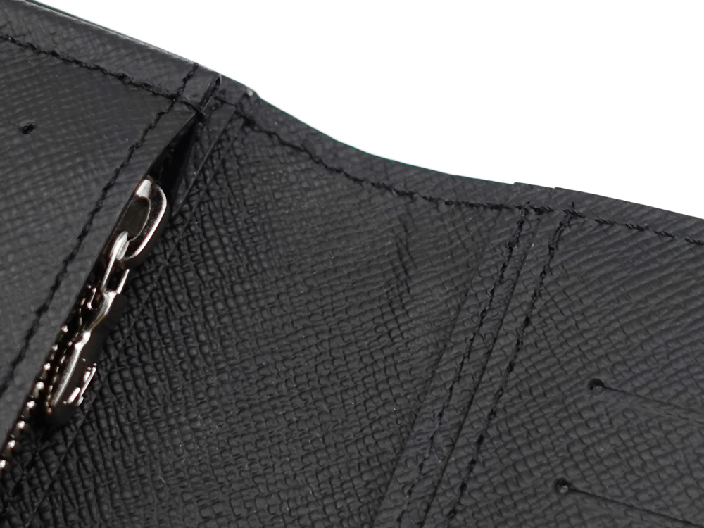 ルイヴィトン エピ ポルトフォイユ・ブラザ ノワール 長財布 M60622 RFID 内側ダメージ03