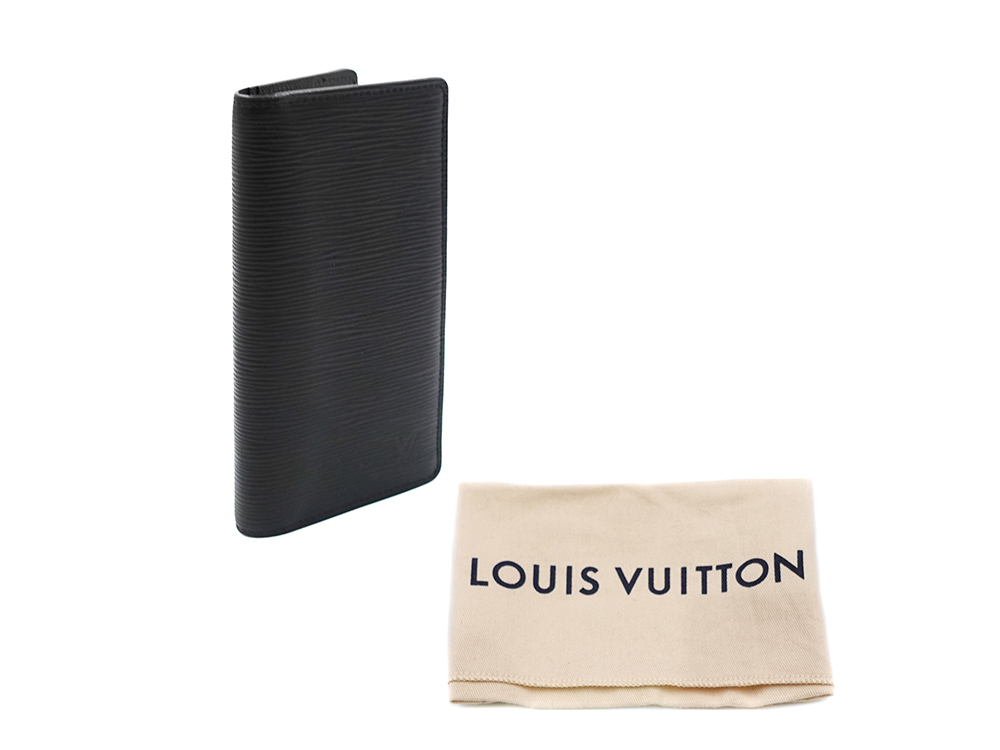 ルイヴィトン エピ ポルトフォイユ・ブラザ ノワール 長財布 M60622 RFID 付属品