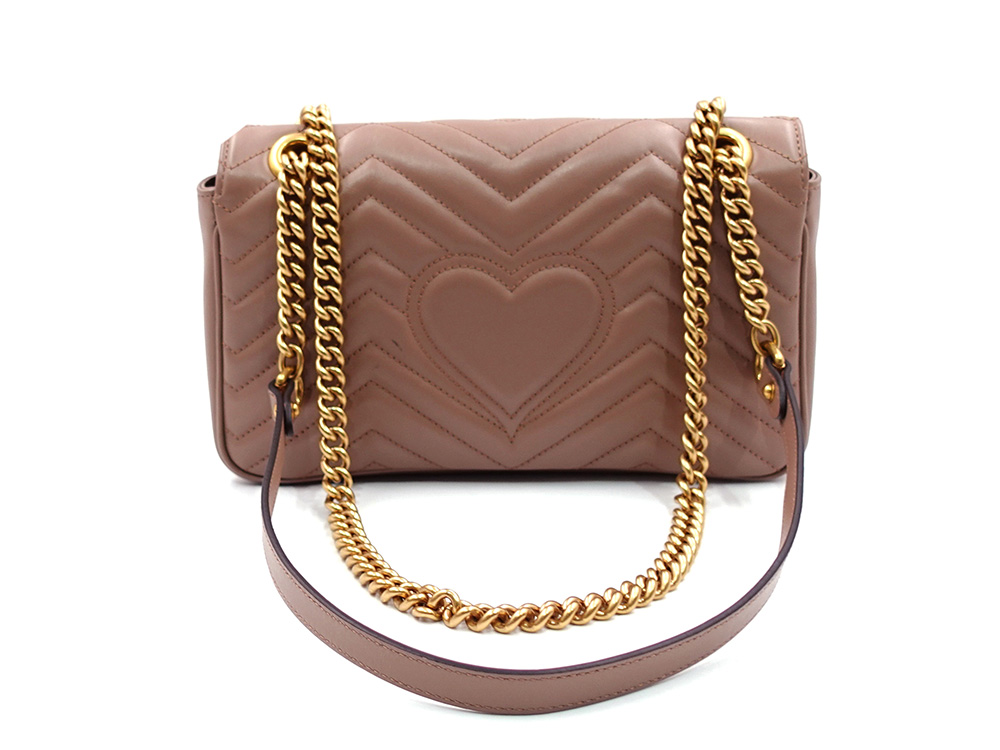 グッチ GGマーモント ミディアム ショルダーバッグ ベージュ系 443497 背面01