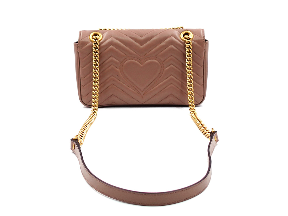 グッチ GGマーモント ミディアム ショルダーバッグ ベージュ系 443497 背面02