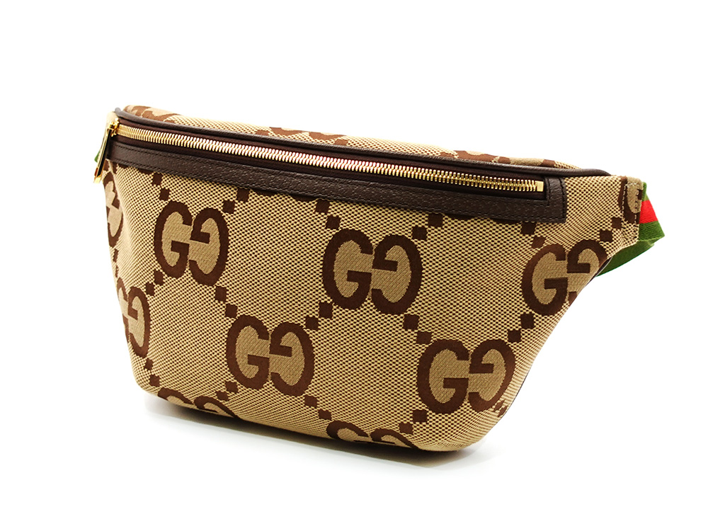 グッチ ジャンボGG ボディバッグ ベージュ×ブラウン 696031