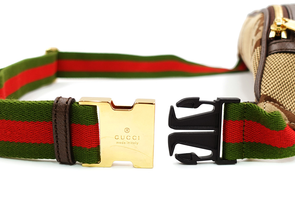 グッチ ジャンボGG ボディバッグ ベージュ×ブラウン 696031 金具02