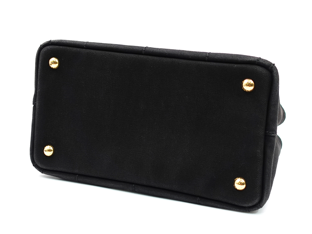 プラダ カナパ 2WAY トートバッグ ネロ 1BG439 底面