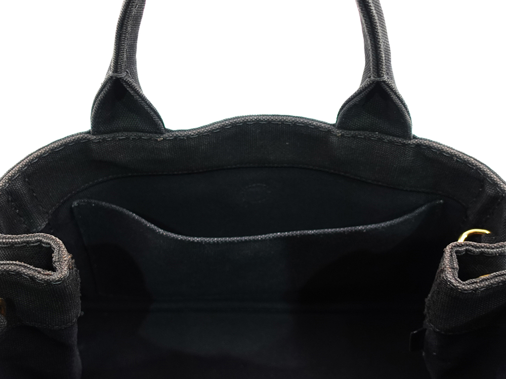 プラダ カナパ 2WAY トートバッグ ネロ 1BG439 オープンポケット02