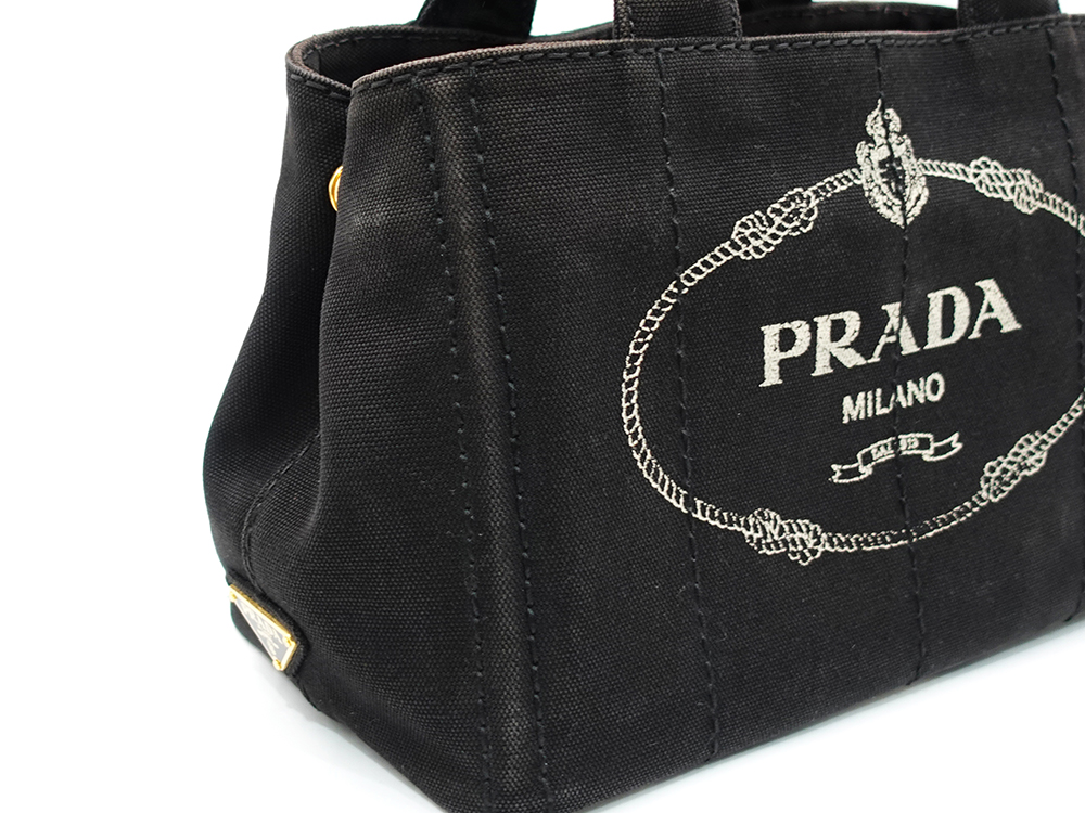 プラダ カナパ 2WAY トートバッグ ネロ 1BG439 外側ダメージ04