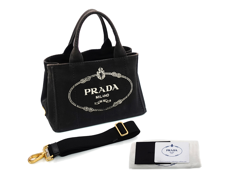 プラダ カナパ 2WAY トートバッグ ネロ 1BG439 付属品