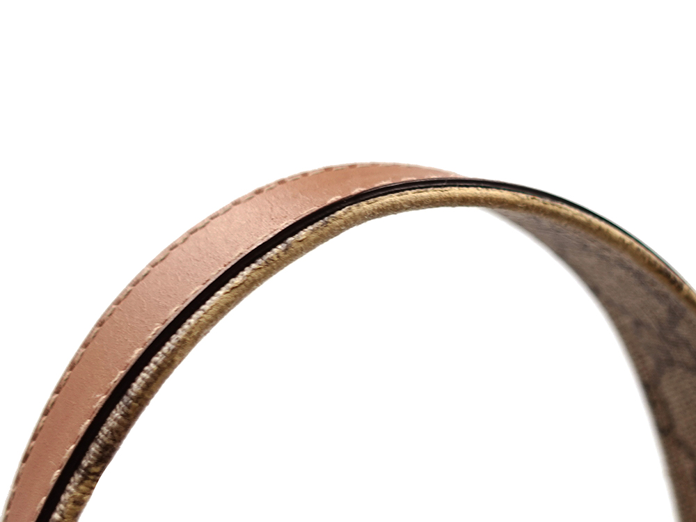 グッチ GGスプリーム シェリーライン トートバッグ ベージュ×ブラウン 211134 外側ダメージ01