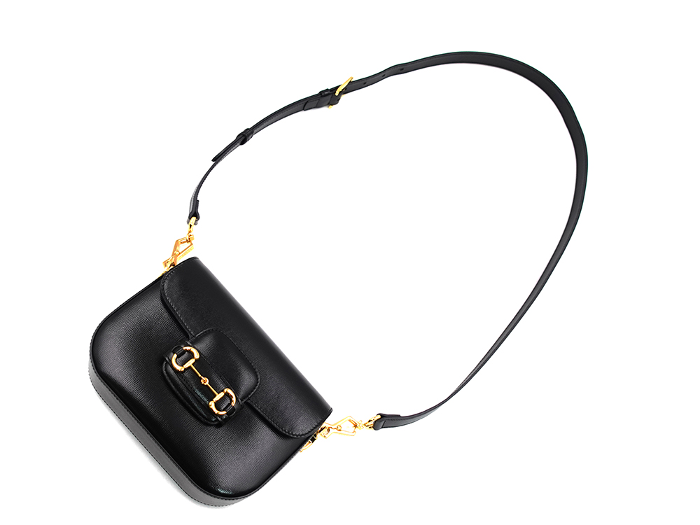 グッチ ホースビット1955 スモール ショルダーバッグ ブラック 658574 上面01