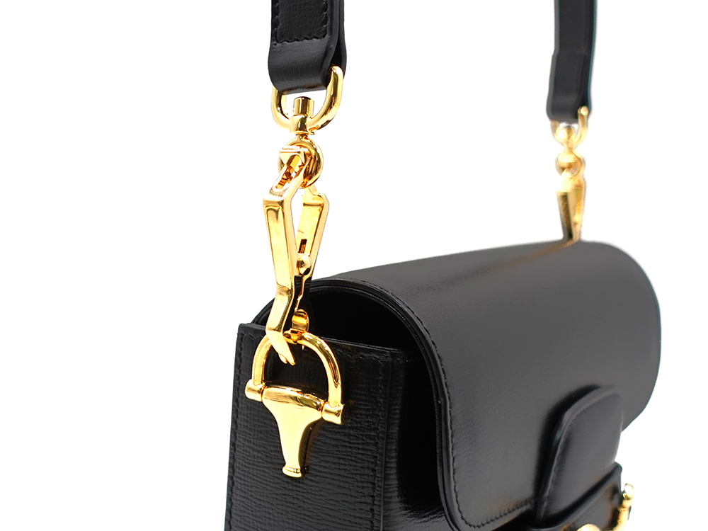 グッチ ホースビット1955 スモール ショルダーバッグ ブラック 658574 金具02