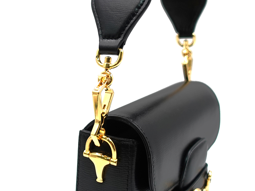 グッチ ホースビット1955 スモール ショルダーバッグ ブラック 658574 金具03