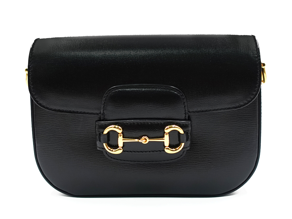 グッチ ホースビット1955 スモール ショルダーバッグ ブラック 658574 正面04