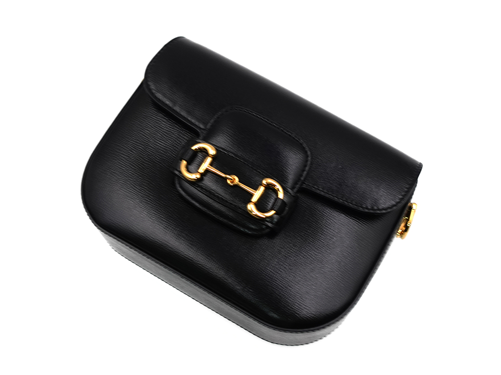グッチ ホースビット1955 スモール ショルダーバッグ ブラック 658574 上面02
