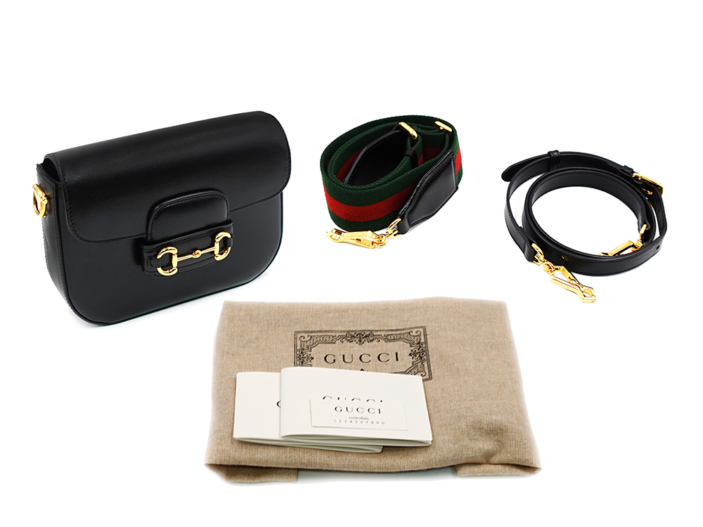 グッチ ホースビット1955 スモール ショルダーバッグ ブラック 658574 付属品