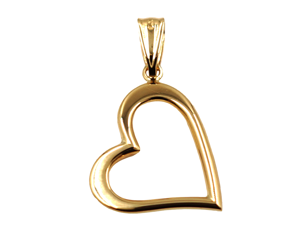 ジュエリー イエローゴールド ダイヤモンド ホースシュー ネックレス ダイヤ0.12ct 背面