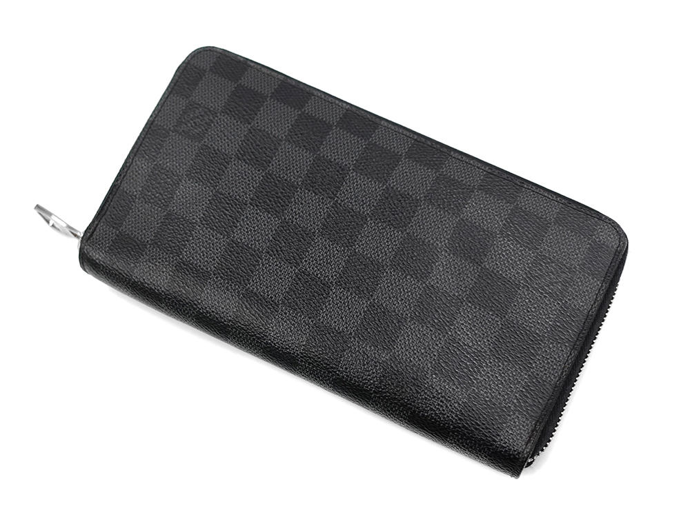 ルイヴィトン ダミエ グラフィット ジッピー・オーガナイザー 長財布 N63077 CA4144 上面