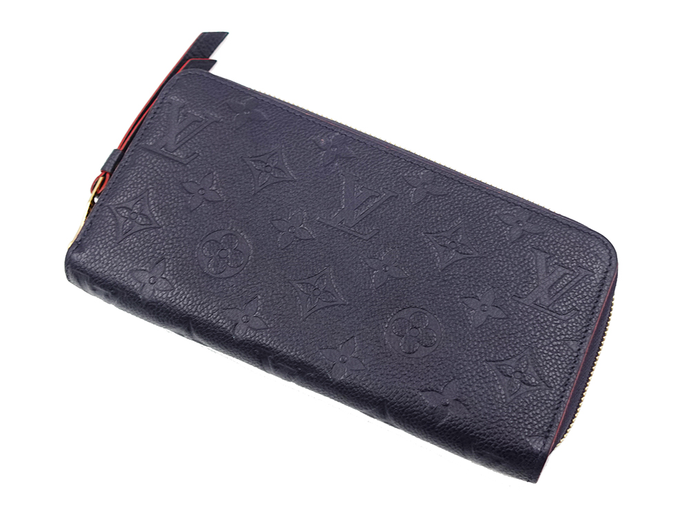 ルイヴィトン モノグラム・アンプラント ジッピー・ウォレット マリーヌルージュ 長財布 M62121 SP1110 上面