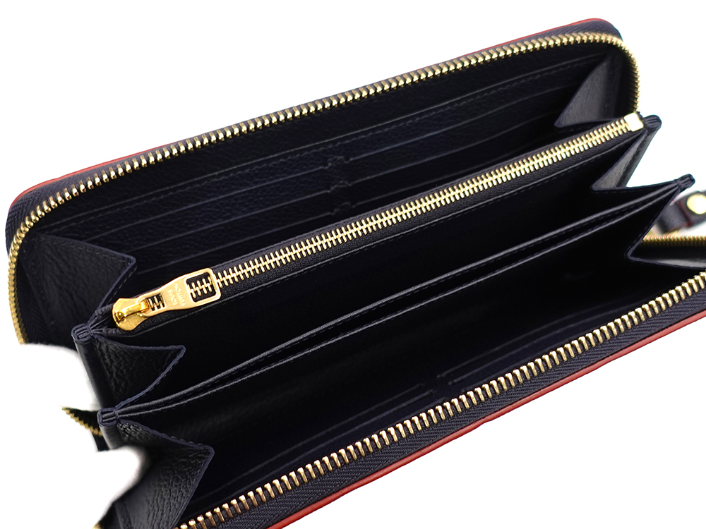 ルイヴィトン モノグラム・アンプラント ジッピー・ウォレット マリーヌルージュ 長財布 M62121 SP1110 内面