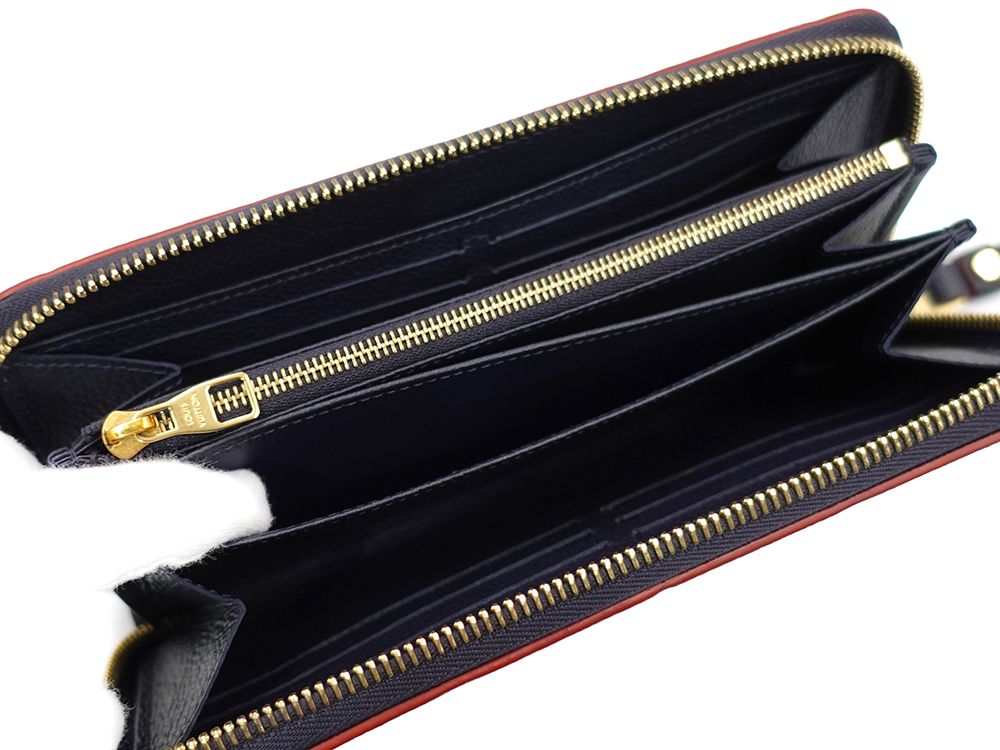 ルイヴィトン モノグラム・アンプラント ジッピー・ウォレット マリーヌルージュ 長財布 M62121 SP1110 オープンポケット02