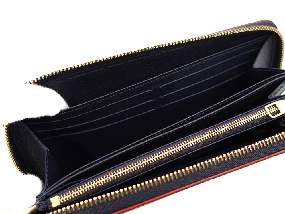 ルイヴィトン モノグラム・アンプラント ジッピー・ウォレット マリーヌルージュ 長財布 M62121 SP1110 オープンポケット03