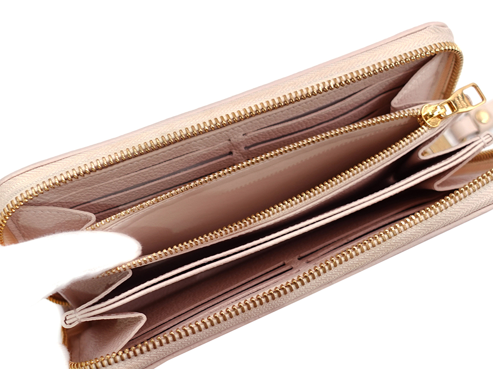 ルイヴィトン モノグラム・アンプラント ジッピー･ウォレット サンライズ・アクアレル 長財布 M83505 RFID 小銭入れ