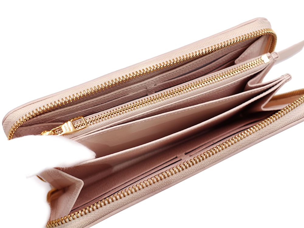 ルイヴィトン モノグラム・アンプラント ジッピー･ウォレット サンライズ・アクアレル 長財布 M83505 RFID オープンポケット02