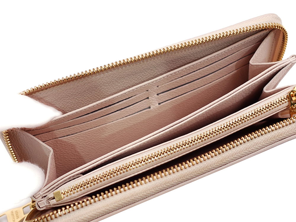 ルイヴィトン モノグラム・アンプラント ジッピー･ウォレット サンライズ・アクアレル 長財布 M83505 RFID オープンポケット03