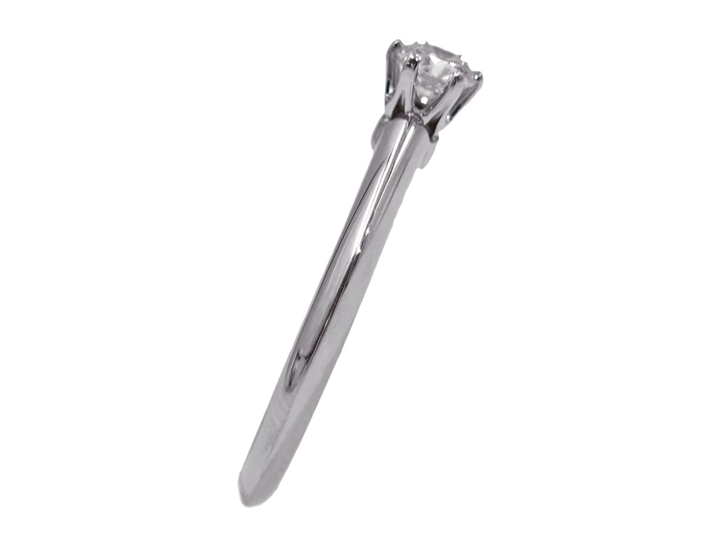 ティファニー ソリティア リング ダイヤモンド 0.22ct Pt950 プラチナ 側面02