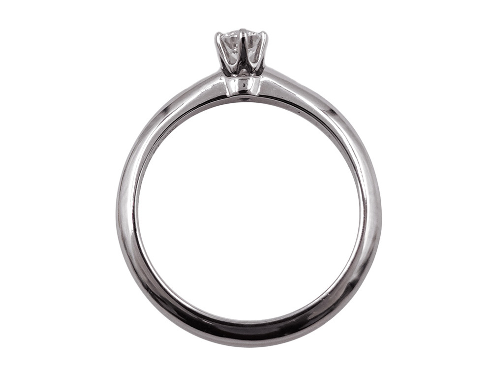 ティファニー ソリティア リング ダイヤモンド 0.22ct Pt950 プラチナ 上面